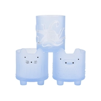China 400ml cute blue luxury candle jar in Sunny Glassware manufacturer