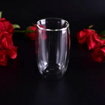 China Double wall clear borosilicate Glass Coffee tea cup manufacturer