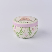 China Wholesale Tin metal candle vessel with lids manufacturer