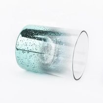 China 400ml Clear spraying decorative glass candle jars in bulk manufacturer
