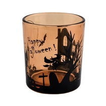 China Custom eco friendly empty glass candle jar wholesales manufacturer
