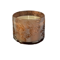 China Wholesales patent design luxury color custom glass candle jars manufacturer