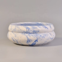 China Sunny 26+years brand cooperation luxury 3 wick ceramic candle container manufacturer