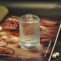 China 100ml Empty embossed glass perfume fragrance empty bottle home decor manufacturer
