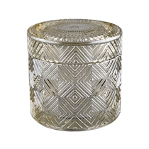 China Luxury empty candle glass jar with lids manufacturer manufacturer