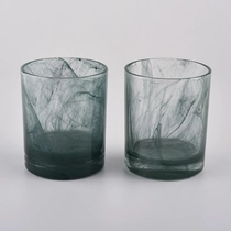 China Empty glass candle jars for candle making in bulk manufacturer