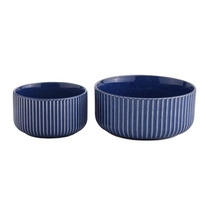 China 980ml  blue ceramic cylinder candle jar empty home decoration for wholesale manufacturer