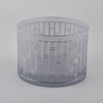 China frosted colored glass candle jar manufacturer