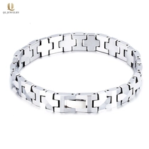 porcelana Hombre Venta Hombre Joyería de tungsteno Alto Polidado Tungsteno Carburo Enlace Pulsera Fabricante de China fabricante