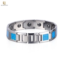 porcelana Wholesale salud para hombre joyería altos pulidos hombres ópticos de tungsteno pulsera de carburo imanes Inlay China proveedor fabricante