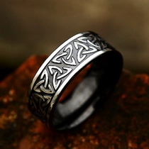 Cina Anello Nordic Viking Celtic Knotic Knot in acciaio in acciaio all'ingrosso europeo e americano Anello in acciaio inossidabile in acciaio inossidabile Cina produttore