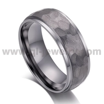 China 8mm Wide Pure Tantalum Ring Hand  Hammered Texture Factory Direct & Customizable manufacturer