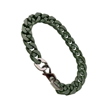 Chine Bracelets de perles en céramique de style hip-hop à maillons cubains pour hommes, vente en gros fabricant