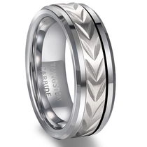 Chine Anneaux rotatifs à 360 ° en carbure de tungstène de 8 mm avec gravure complète - Vente en gros directe d'usine fabricant