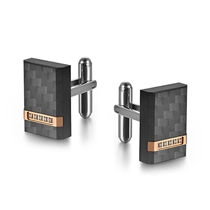 China Carbon Fiber & Stainless Steel Cufflinks with Crystal Inlay – Durable, Corrosion-Resistant Formal Accessory for Men China Manufacturer manufacturer