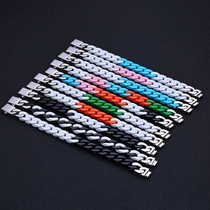 Chine Bracelet cubain en émail bicolore et multicolore pour homme | Acier inoxydable 304, vente en gros directe en usine fabricant