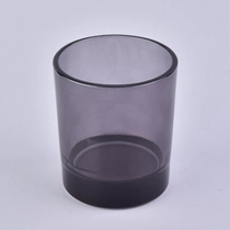 Kina Home Decor Thick Grey Glass Candle Jar fabrikant