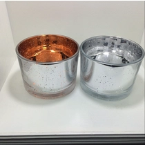 Cina Portacandele di vetro di Mercury 500ml con coperchio dell\'oro produttore