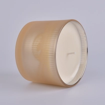 China 17oz Empty Glass Candle Container with lid Wholesale manufacturer