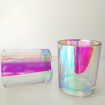 China irridescent shiny glass candle jars with thick wall - COPY - lm9cfi Hersteller