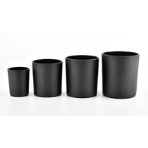 Kina 12oz mat sorte stearinlysglas lysestager til stearinlysfremstilling fabrikant