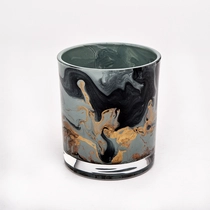 Cina colorful painting glass candle jars for candle making - COPY - e7hmsd produttore