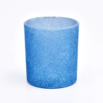 চীন Large stripe pattern glass candle jars and candle holders - COPY - i86be6 নির্মাতা