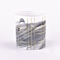Tsina bagong pattern glass candle jars para sa home decor pakyawan Manufacturer