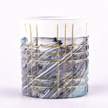 চীন Frosted matte white glass candle jar for wholesale - COPY - bv599u নির্মাতা