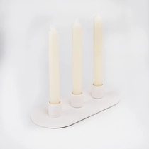 China Luxury 3 ceramic candles holder with customized color for wholesale manufacturer