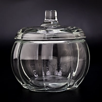 China Frasco de vidro em forma de abóbora de luxo 500ml com tampas combinadas para atacado fabricante