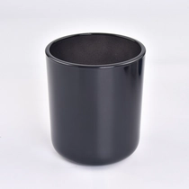 Kina hot udsalg sort rundbundet glas lysestage fabrikant