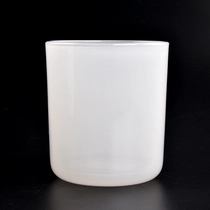 Tsina pakyawan candle jar puting baso na may bilog na ilalim na sisidlan ng kandila Manufacturer