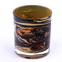 Kina Hot salg 2oz -20oz glas lysestage med tilpasset farve swirl til engros fabrikant