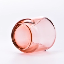 Kina Populær gennemsigtig pink stearinlyskrukke med boligindretning engros fabrikant