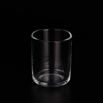 Kina 6 oz klart glas stearinlys beholder rund bund glaskrukke engros fabrikant