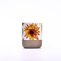 China home decor artwork printing ceramic candle votive manufacturer