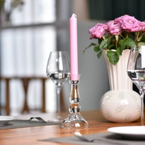 Kina engros høy sylinder glass lysestake krystall søyle lysestake produsent