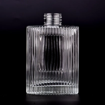 China Supplier vertical line with customized logo on 200ml glass bottle for home deco manufacturer
