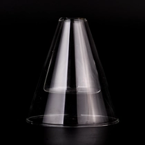 China wholesales clear triangle borosilicate glass perfume bottle manufacturer