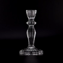 Kina Engros søyle dekorere gjennomsiktig glass lysestake Home Decor produsent