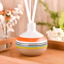 Chine Bouteilles d'aromathérapie en céramique de couleur rayée de 360 ​​ml, vente en gros fabricant