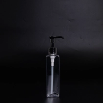 China Empty 100Ml PET Square Rectangle Transparent Shampoo Pump Lotion Bottle manufacturer
