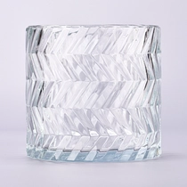 ประเทศจีน luxury 8 OZ red glass candle holder with gold paint - COPY - k527ap ผู้ผลิต
