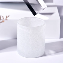 চীন মিল্কি রঙ 8oz কাচের মোমবাতির জার এবং মোমবাতি হোল্ডার পাইকারি জন্য নির্মাতা