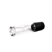 China Clear Glass Bottle with Black lid Small Capacity Perfume Essential Oil wholesale manufacturer