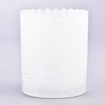 Čína Velkoobchodní bílá barva 250ml skleněný svícen pro domácí dekoraci výrobce