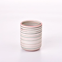 China Votive ceramic candle jar tealight wholesale ceramic candle container with home decor manufacturer