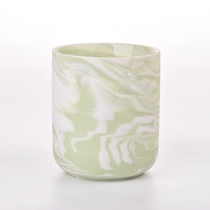 China home decor 10oz marble decoration ceramic candle jar manufacturer