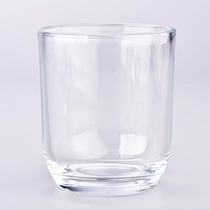 চীন 6oz বৃত্তাকার নীচের কাচের মোমবাতির জার পাইকারি ভোটি মোমবাতি কাচের জন্য নির্মাতা